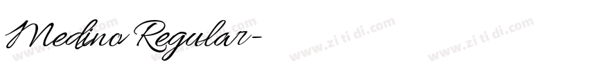 Medino Regular字体转换 Medino Regular字体转换